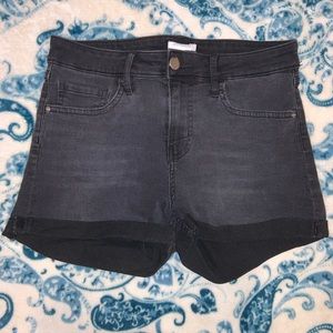 H&M Black Denim Shorts
